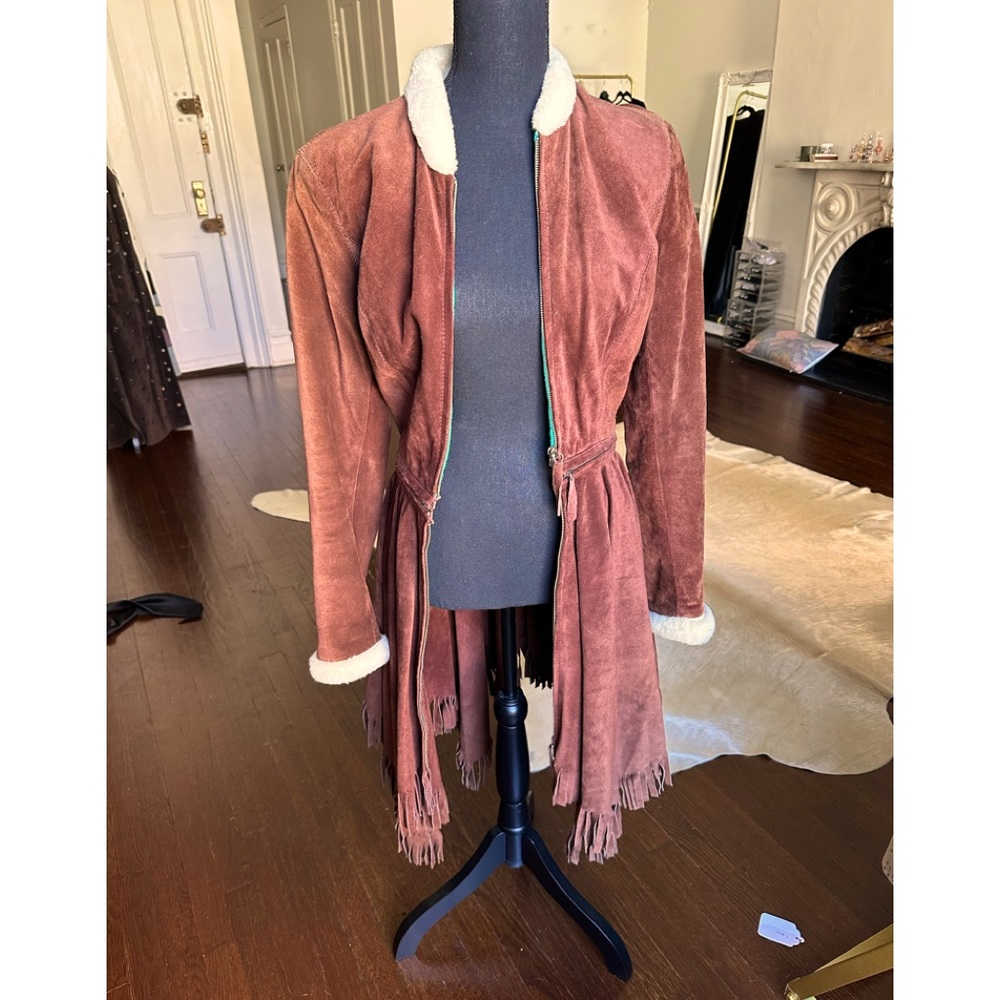 Jean paul gaultier suede coat